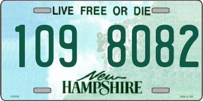 NH license plate 1098082