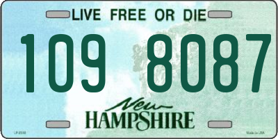 NH license plate 1098087