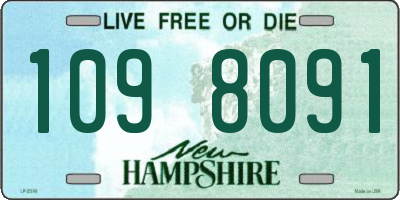NH license plate 1098091