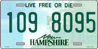 NH license plate 1098095