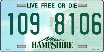 NH license plate 1098106