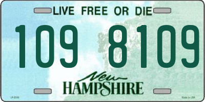 NH license plate 1098109