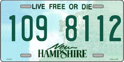 NH license plate 1098112