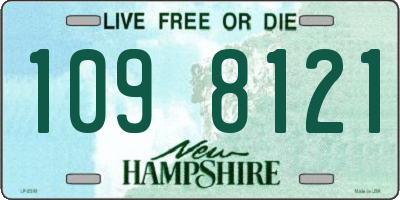 NH license plate 1098121