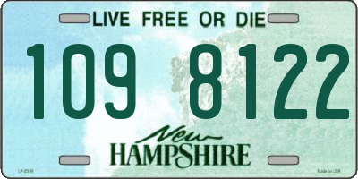 NH license plate 1098122