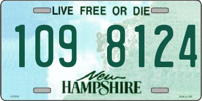 NH license plate 1098124