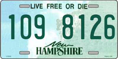NH license plate 1098126