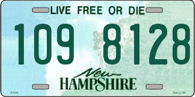 NH license plate 1098128