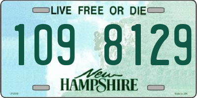 NH license plate 1098129