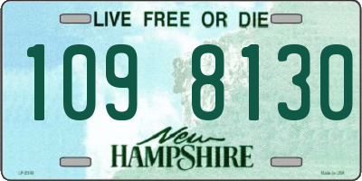 NH license plate 1098130
