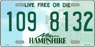 NH license plate 1098132