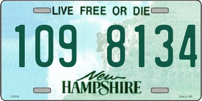 NH license plate 1098134