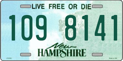 NH license plate 1098141
