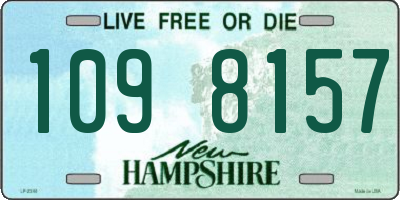 NH license plate 1098157