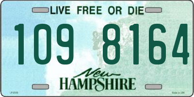 NH license plate 1098164