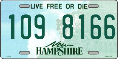 NH license plate 1098166