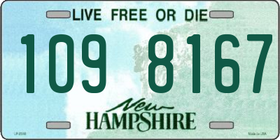 NH license plate 1098167