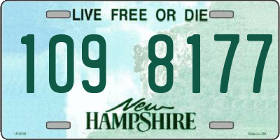 NH license plate 1098177