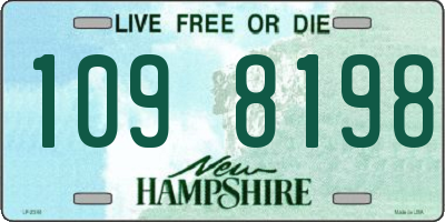 NH license plate 1098198