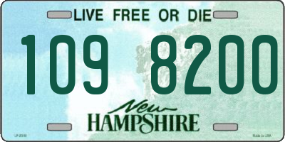 NH license plate 1098200