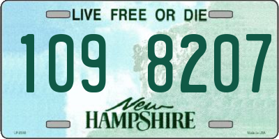NH license plate 1098207