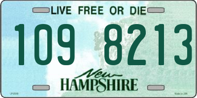 NH license plate 1098213