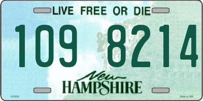 NH license plate 1098214