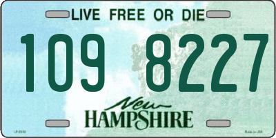 NH license plate 1098227