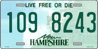 NH license plate 1098243