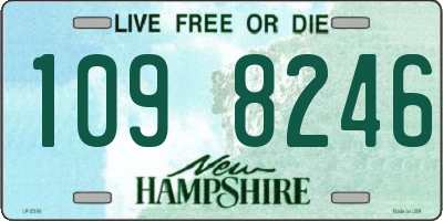 NH license plate 1098246