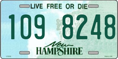 NH license plate 1098248