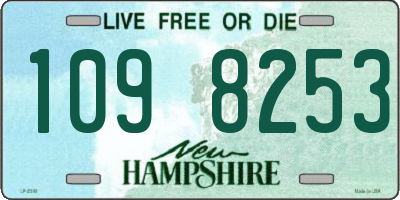 NH license plate 1098253