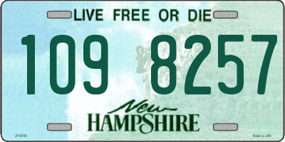 NH license plate 1098257