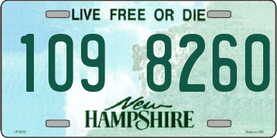 NH license plate 1098260