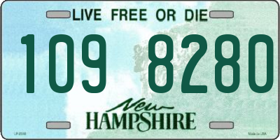 NH license plate 1098280