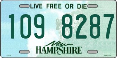 NH license plate 1098287