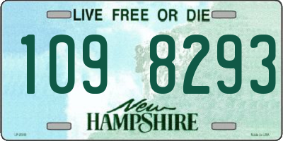 NH license plate 1098293