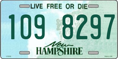 NH license plate 1098297