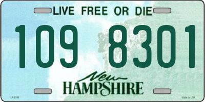 NH license plate 1098301