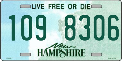 NH license plate 1098306