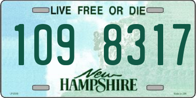 NH license plate 1098317