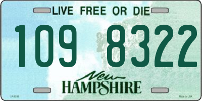 NH license plate 1098322