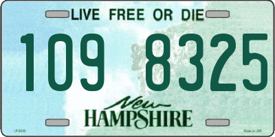 NH license plate 1098325