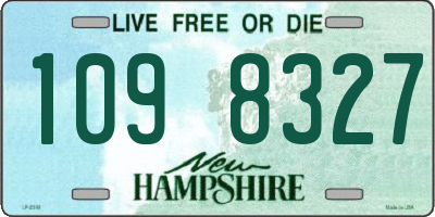 NH license plate 1098327
