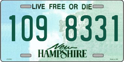 NH license plate 1098331