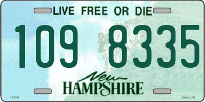 NH license plate 1098335