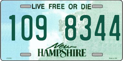NH license plate 1098344