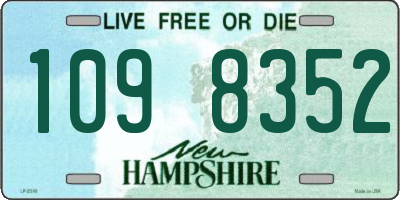NH license plate 1098352
