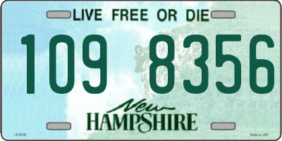 NH license plate 1098356