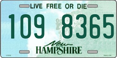 NH license plate 1098365